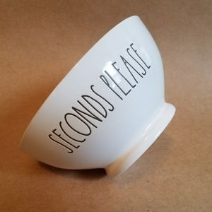 Rae Dunn SECONDS PLEASE bowl